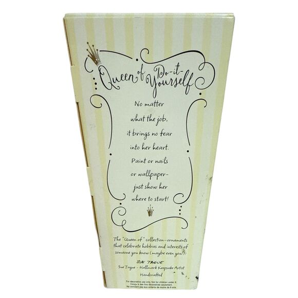 Hallmark Keepsake Ornament Queen of Do-It-Yourself Sue Tague New In Box - Picture 2 of 2